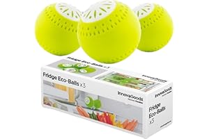 COOKRM ECOBOLAS Para Nevera Y Frigorífico, Ambientador Para Congelador Limpia Olores Y Antihumedad, Quita Olor Y Absorbe Humedad. Limpieza Para Hogar. Con Estas Bolas Eliminas Olores. PACK DE 3 UNIDADES X3.