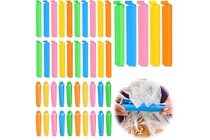UWOBEFO 40 Pezzi Chiudi Sacchetti,7/11cm Mollette Chiudi Sacchetti Clip,Plastica Clip di Tenuta Riutilizzabile,Mollette Alimenti per Cucina Caramelle Snack Noci