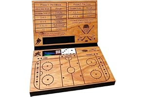 Hockeyspel 2 spelare i bärbart rythme-trä | bordshockey för hem camping familjeåterföreningar fritid fester mellan