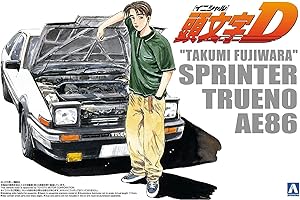 AOSHIMA Initial D No.05 Takumi Fujiwara 86 TRUENO vol. 1 ver. (Plastic Model)