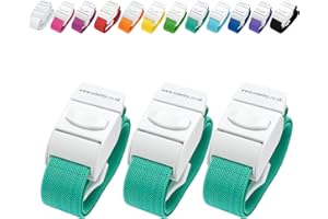 Packung mit 3 Venenstauer Stauschlauch Stauband von Rolseley (GRÜN-Olive)