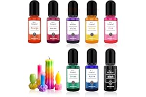 KFDDRN Set di colori in resina epossidica, pigmenti colorati per colata in polvere, 8 colori concentrati, vernice epossidica liquida, creazione di gioielli fai da te, pittura in resina, artigianato – 0,35 oz