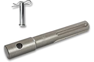 WERHE Adaptateur de tarière Profi adapté au marteau perforateur SDS Max Perceuse sans fil avec boulon en acier à ressort de haute qualité