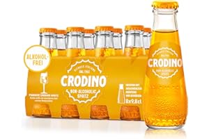 ‎CRODINO Crodino alkoholfreier Aperitif, 8 x 98 ml – Italienischer Classic Aperitivo ohne Alkohol, über 30 Kräuter- & Fruchtextrakte, erfrischend & prickelnd, perfekt für Dry January