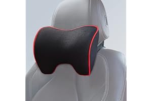 ZATOOTO Poduszka na kark, z pianki z pamięcią kształtu, zapewnia regulowany pasek na ramię i poszewkę nadającą się do prania, dla kierowcy lub pasażera, wygodna, miękka i oddychająca (czarna)