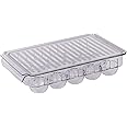 Royalford Egg Storage Container- RF11356 Holds 15 Eggs, Transparent Polystyrene Organizer with 3 Rows and 5 Columns Suitable to Store in most Refrigerator Door Compartments or on Shelves