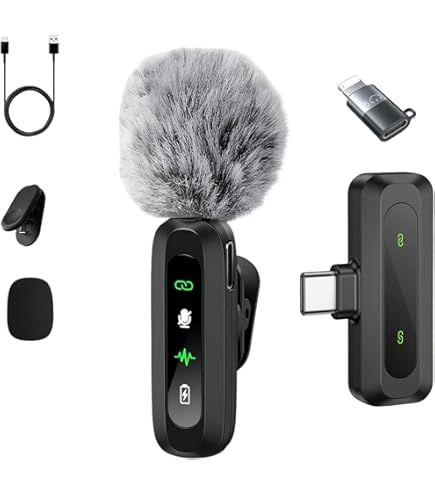 AnkerWork M650 Wireless Lavalier Microphone, Pro Noise