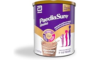 PEDIASURE PaediaSure Shake – Chocolate Flavour – 400g – Balanced Nutritional Supplement Drink – Multivitamin for Kids – With Protein, Carbohydrates & Minerals – Supports Growth & Development – Vegetarian