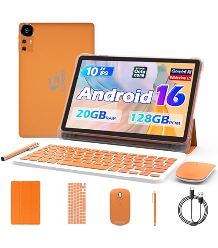 CUPEISI 10inch Android 13 Tablet, 12GB RAM+128GB ROM/1TB
