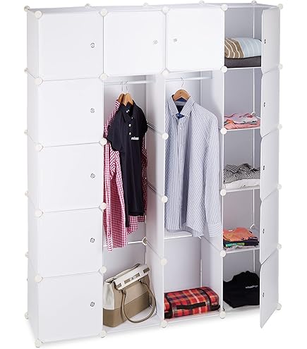 Hoogslaper 90 x 200 met ladder, opbergplank en kledingkast - Metaal