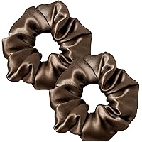 Haargummis Aus 100 % Maulbeerseide (22 Momme) – Schonend Für Dickes & Feines Haar | 3er-Set In Schwarz, Weiß, Rosa | Mit Elastischem Gummiband