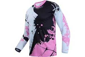 JPOJPO Kids Cycling Jersey Downhill Shirts 4-14 Years Girls Boys Bike MTB Child Clothing Long Sleeve Powersports Bicycle BMX Tops