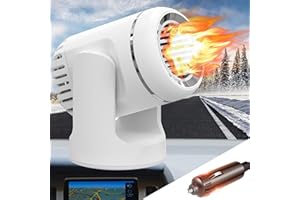 Chuankefanxing Car Heater, 12V 200W Car Heater, Portable Car Heater Defroster, Vehicle Truck Fan Defogger with 2 in 1 Fast Heating and Cooling Function for Car Winter Window Defroster
