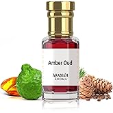 Arabian Aroma Amber Oud Attar | Woody Spicy Amber Rosemary Oudh Attar perfume for man | 100% Perfume | Alcohol-Free Long Last