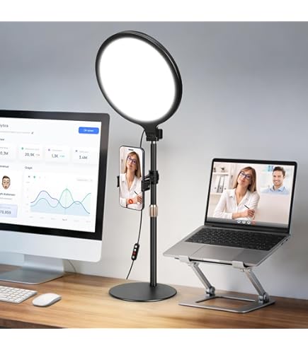 Newmowa Pantalla de monitor para selfie de vlog para teléfono, soporte magnético