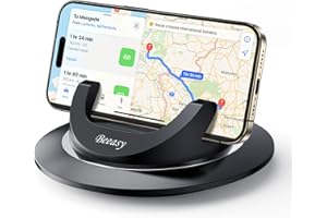 Beeasy Porta Cellulare Auto [Silicone Antiscivolo] 360 Gradi di Rotazione Supporto Telefono Auto Cruscotto, Portatelefono da Automobile Universale per Smartphone iPhone Samsung Xiaomi