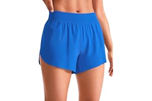 CRZ YOGA Mujeres Pantalones Cortos Deportivos Cintura Media Running Fitness Ligero Shorts