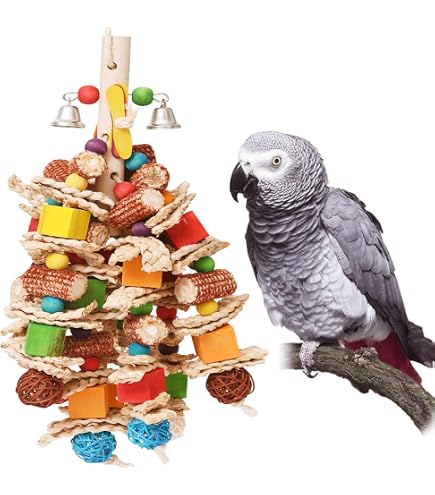 HappyBird Willy Nilly XL – Riesen Knabberspielzeug Für Papageien (ca. 70 Cm), Mit Holz, Papier & Sisal