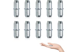 SIYUPU Shelf Pins Shelf Support Pegs, 10 Pcs Shelf Supports Pins 5mm Studs Push in Stainless Steel Cupboard Shelf Pegs Kitchen Cupboard Shelf Supports for Shelves Cabinets Brackets Office Furniture Kitchen