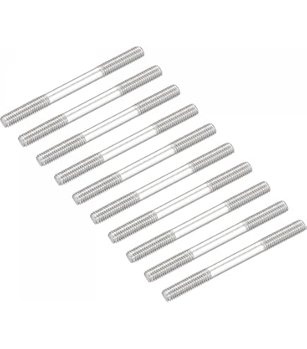 M4 Thread 50mm Inner Width 304 Stainless Steel Square U Bolt Silver