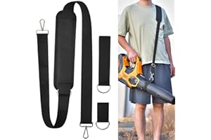 TANMQIN Universal Shoulder Strap for Leaf Blower & String Trimmer, Compatible with EGO Power+ /for LEAPUL/for DEWALT/for MZK/for Greenworks/for EWORK/for LAZYBOI and More Leaf Blower Cordless (1, Balck)