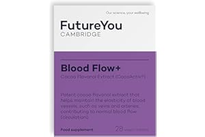 Blood Flow+ Supplements – 28 Day Supply – High Strength Cocoa Flavanols Extract CocoActiv Blood Capsules – Maintains Blood Vessel Elasticity – Blood Flow Cocoa Capsules by FutureYou Cambridge