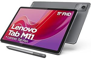 Lenovo Tab M11 - Tablet de 11" 1920 x 1200 px (MediaTek Helio G88, 8GB RAM, 128GB Ampliables hasta 1 TB, 4 Altavoces, WiFi, Bluetooth, Android 13) - Color Gris Luna - Incluye Tab Pen