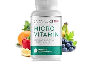 DR BRAD STANFIELD Dr Brad Daily Low Dose MultiVitamin & Mineral for Men & Women to Support Cognitive Performance & Memory + Hyaluronic Acid for Skin Health + TMG for Exercise (150 Count)