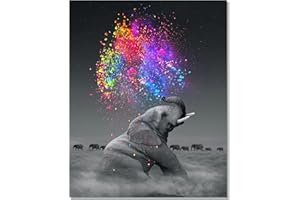 Bougimal Pintar por Numeros Adultos, DIY Pintura por números con Pinceles y Pinturas Decoraciones para el Hogar sin Marco de 40 X 50 cm