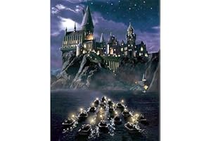 NAIMOER School Diamond Painting Harry Pott Diamond Painting Immagini per adulti Diamond Painting Pitting con diamanti 5D, per decorazione della parete della casa (30 x 40 cm)