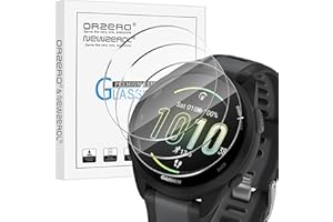 GENERIC NEWZEROL 4 Packs Screen Protector for Garmin Forerunner 165/165 music, Anti Bubble Tempered Glass Protective Film Cover - Transparent
