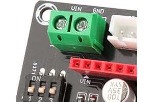 BEDIFFER Karta rozszerzeń DRV8825 z 42 sterownikami silnika krokowego, mały rozmiar moduł sterujący drukarką 3D, stabilna karta rozszerzeń do drukarki 3D, przemysłu automatycznego