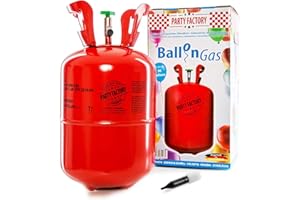 Party Factory Gaz hélium pour 30 ballons gonflables, bouteille de gaz hélium
