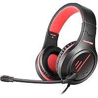 Cosmic Byte Blazar Headphone with Flexible Mic for PC, Mobiles, PS4, Xbox One, Tablets (Red)