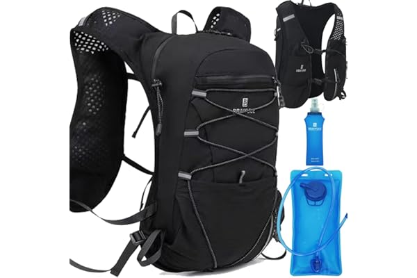 BBAIYULE® Gilet de course pour homme et femme | Sac à dos d'hydratation | Sac à dos de course | Sac à dos de course ultra léger | Sac à dos de vélo, randonnée, marathoner