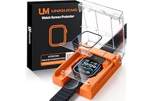 UniqueMe für 2 Stück Apple Watch Ultra 2/1 49mm Full Screen 7H Displayschutz - [Sicherer Halt] Langlebigste & 3D Vollabdeckung - Blasenfrei, Kratzschutz und Klarheit für Ihre Apple Watch 49mm Folie