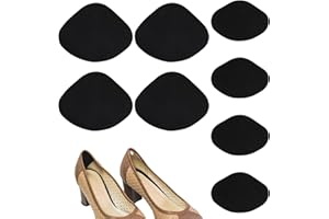 NODCOWS 4 Paia di Toppe per Riparazione Tacchi Scarpe Autoadesive Interne, Proteggi Tallone per Scarpe, Kit Toppe per Riparazione Buchi Fori Scarpe per Scarpe da Ginnastica, Scarpe in Pelle, Tacchi Alti