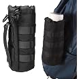 TORCH MOLLE Water Bottle Pouch - Tactical Hydration Carrier For Backpacks, Belts & Gear (Black)
