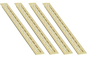 sossai® ventilationsgaller i aluminium - Alucratis (4 stycke) | Rektangulär - mått: 37,5 x 2,4 cm