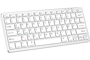‎KARFUN KARFUN Bluetooth Keyboard, Wireless Keyboard for iPad/iPad Pro/Air/Mini, iPhone, Smartphone, Laptop, Windows/Android/iOS, Ultrathin Rechargeable Wireless Bluetooth Keyboard, QWERTZ