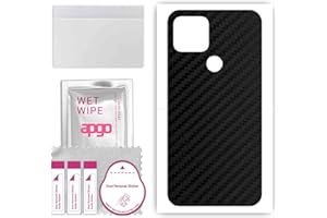 apgo Skin Sticker Film Foil Vinilo lámina para la Parte Posterior del teléfono Inteligente para Google Pixel 5 Negro de Humo