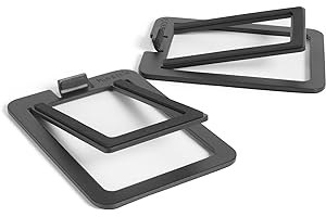 Kanto Stojaki na głośniki biurkowe S2-2 szt. - pionowe pochylenie - stal (czarna)