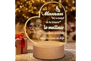 Coldbling Cadeau Maman, Cadeau Fete des Meres, Maman Veilleuse, Idée Cadeaux Fête des Mères, Cadeau Maman Anniversaire, Cadeau Maman Original, Lampe Cadeau Maman