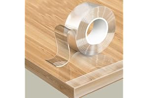 DSTELIN Edge Protection, 2 Metres Edge Protection, Self-Adhesive, Nano Seamless, Transparent, Self-Adhesive Table Corner Protection, Soft Table Edge Protection, Suitable for Furniture refrigerators and Tables