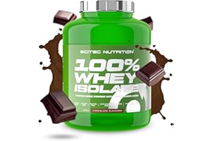 Scitec Nutrition 100% Whey Isolate - Pure Protein Power avec BCAAs - Glutamine & Arginine - Formule sans sucre ni gluten, 2 kg, Chocolat