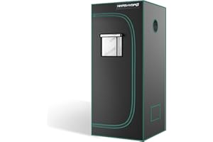 MARS HYDRO Tienda de cultivo reflectante (60 x 60 x 140 cm, hidropónica, bandeja extraíble, para plantas y espacios de crecimiento)