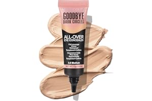 Anglicolor Liquid Concealer, Concealer Full Coverage for Dark Circles, Color Correcting, Long-Lasting, Hydrating, Brightening, Suitable for All Skin Types, Vegan & Cruelty-Free (03#Medium)