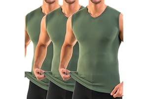 HERMKO 3050-3 męski biznesowy tank top z dekoltem w serek, kamizelka ze 100% bawełny organicznej (koszula mięśniowa)