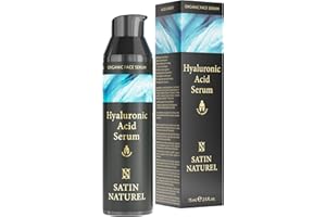‎SATIN NATUREL Satin Naturel Hyaluron Serum für Männer - Anti Falten, Anti-Aging Feuchtigkeitspflege Gesichtsserum mit BIO Aloe Vera gegen müde Haut für Men - Hyaluronsäure Serum Herren - Gesichtspflege
