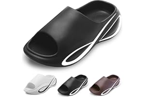 DIUS Kissenrutschen für Damen und Herren: rutschfeste, gepolsterte EVA-Wolkenrutschen. Wasserdichtes, stylisches Design mit offenen Zehen und Massageeffekt für maximalen Komfort.